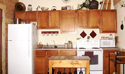 Photos Page or Gallery, Inside cabin, fully furnished and with wood accents